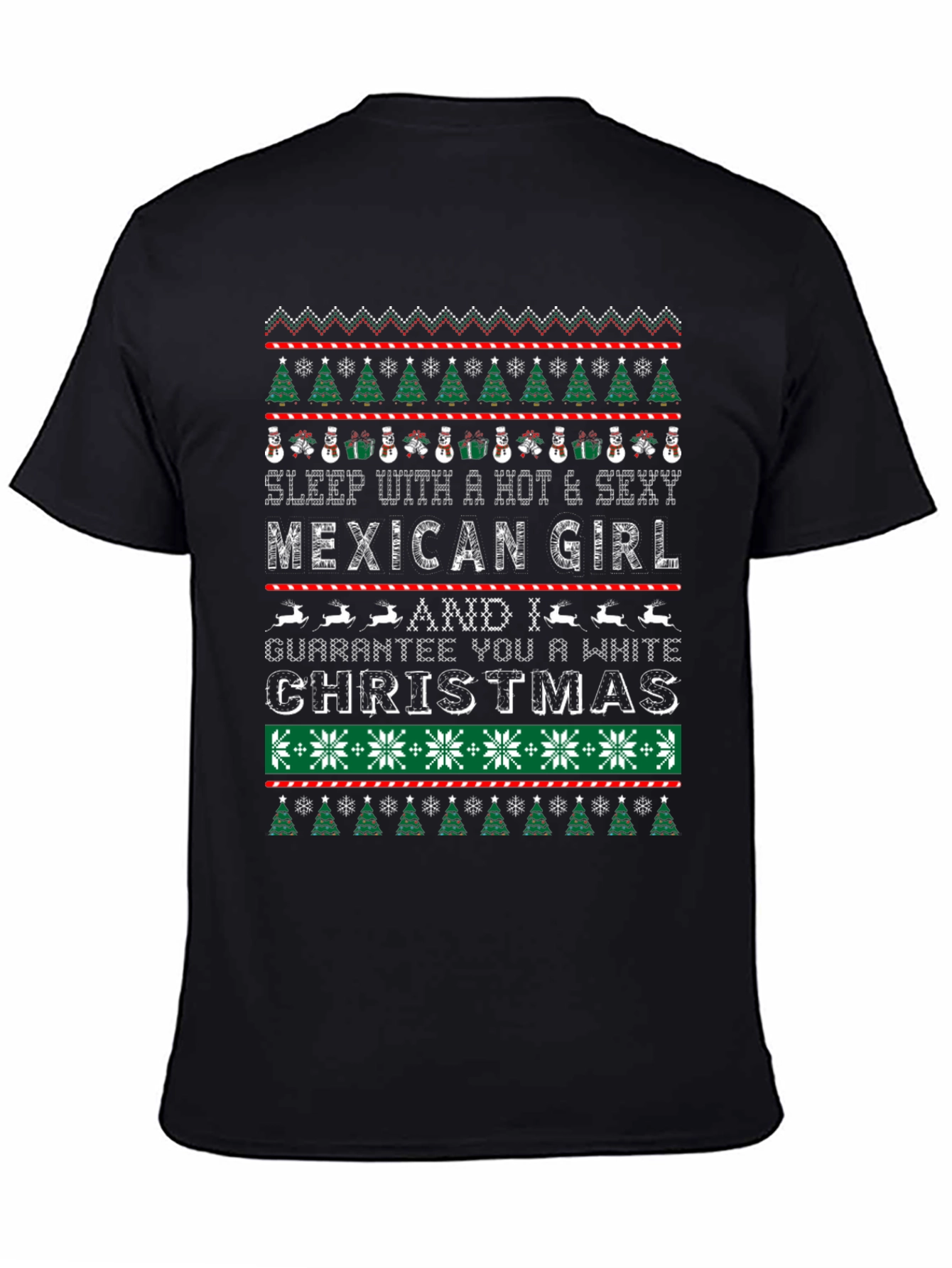 Sleep with a Mexican Girl Christmas T-Shirt