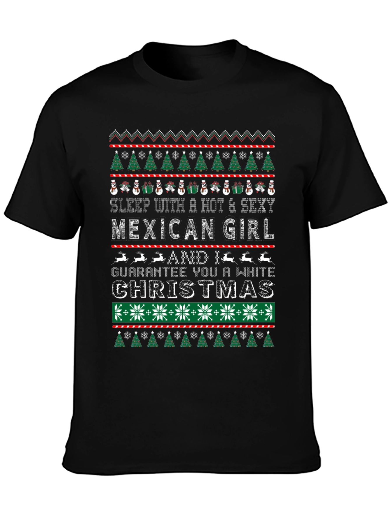 Sleep with a Mexican Girl Christmas T-Shirt