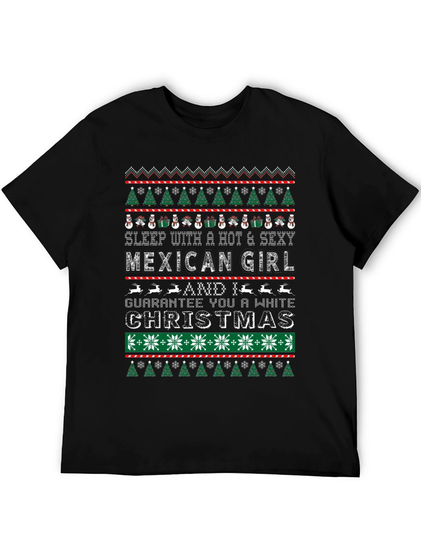 Sleep with a Mexican Girl Christmas T-Shirt