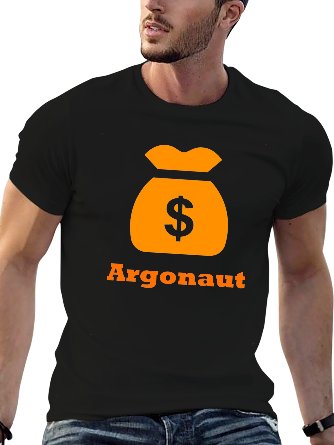 Argonaut Money Bag Black T-Shirt