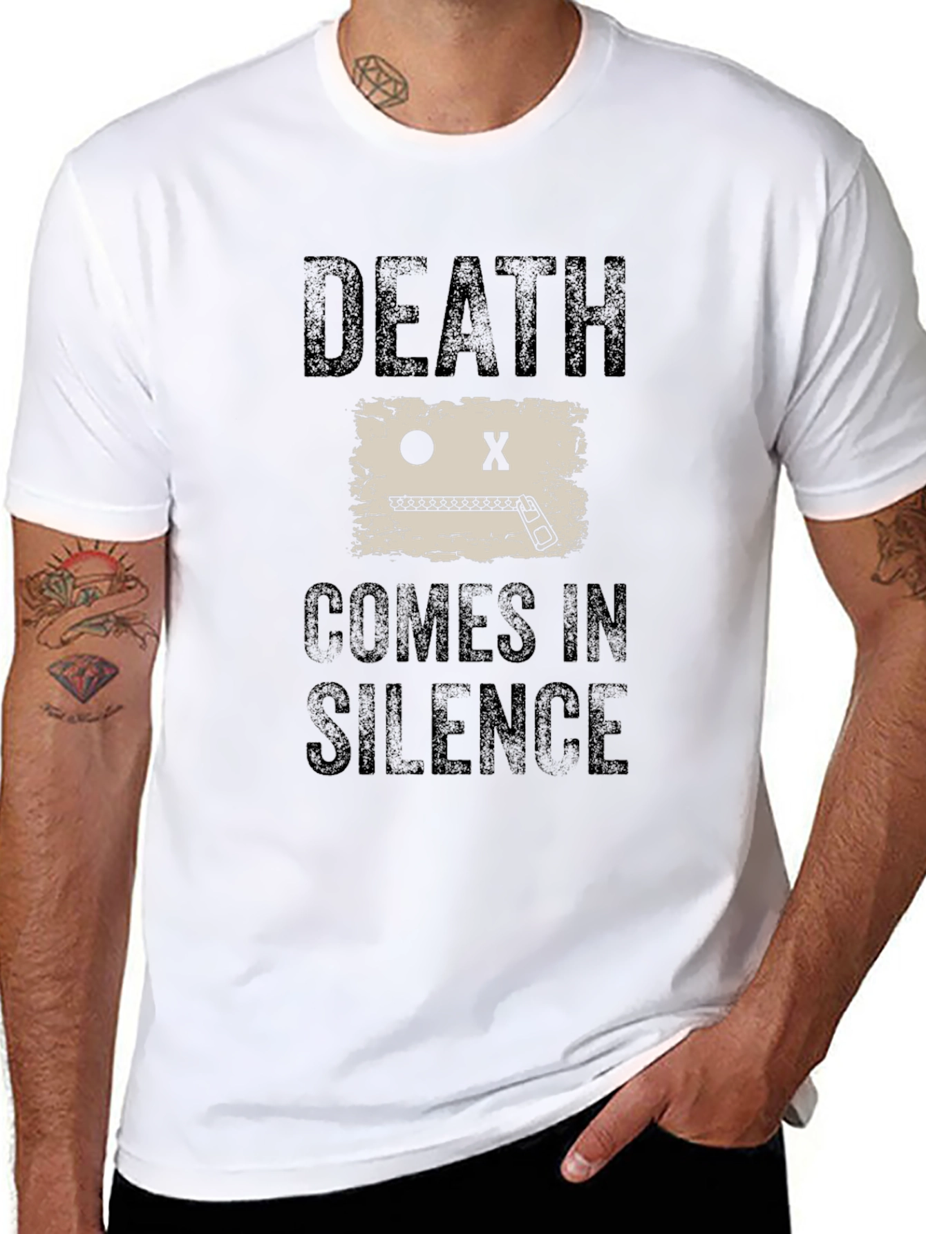 Death Comes in Silence Graphic Tee