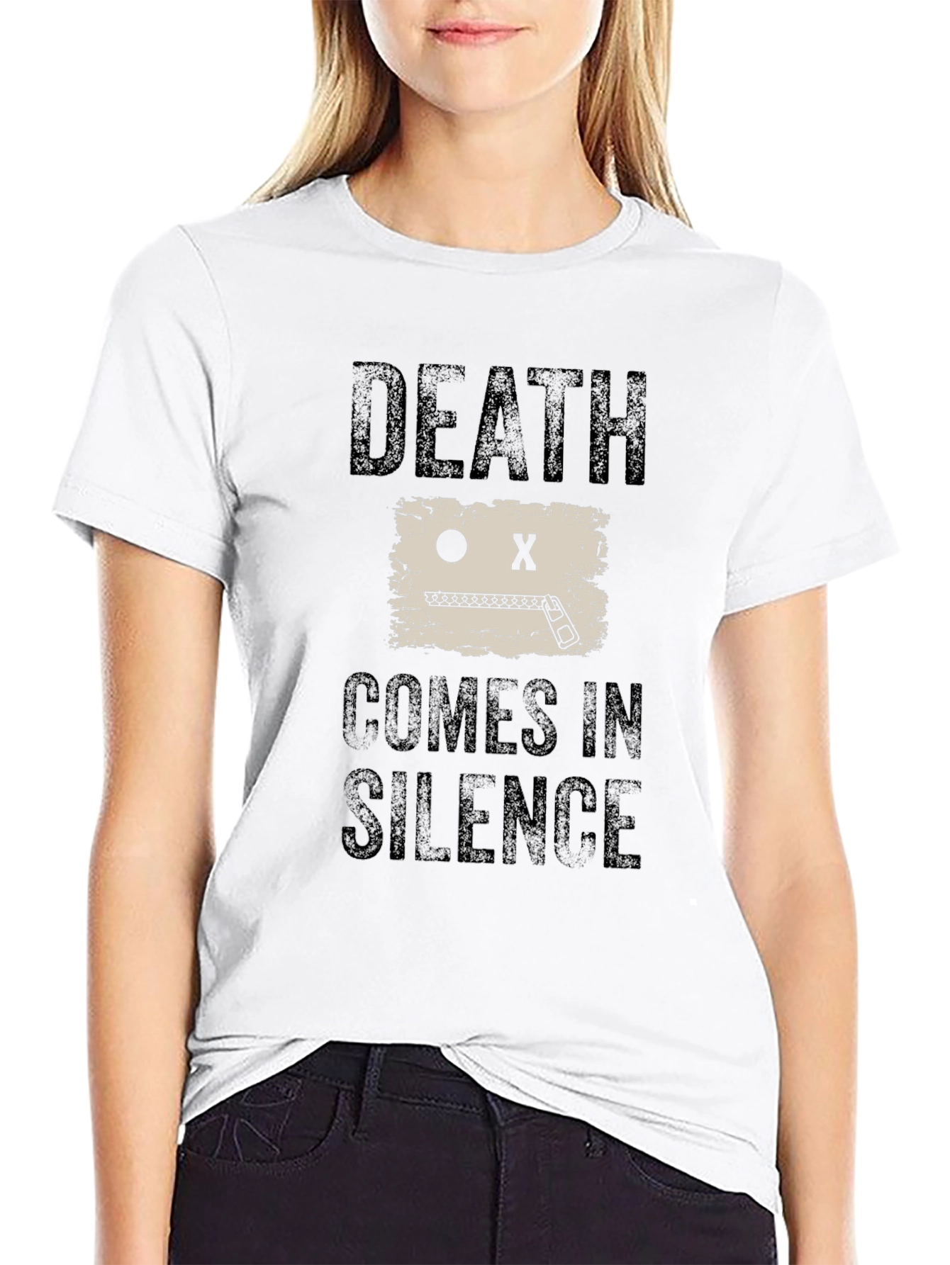 Death Comes in Silence Graphic Tee