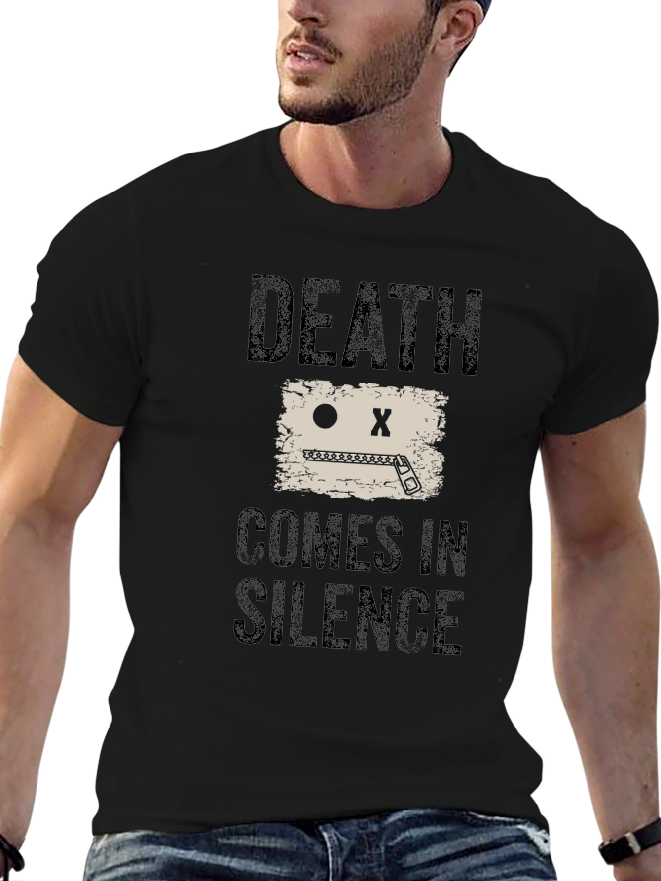 Death Comes in Silence Graphic Tee
