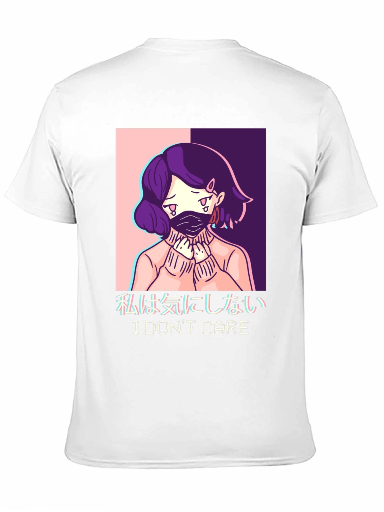 I Dont Care Anime Graphic T-Shirt