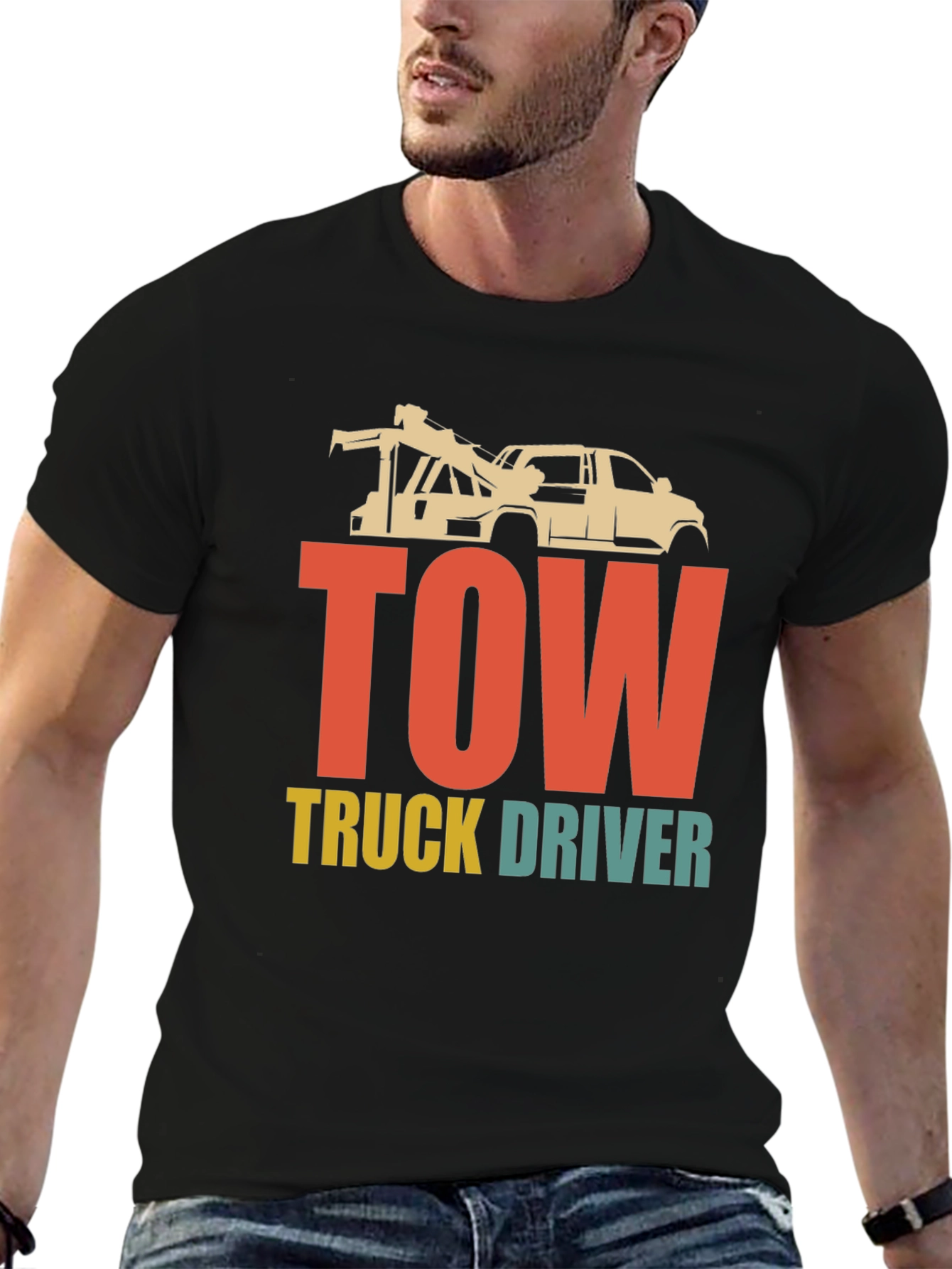 Tow Truck Driver Graphic T-Shirt