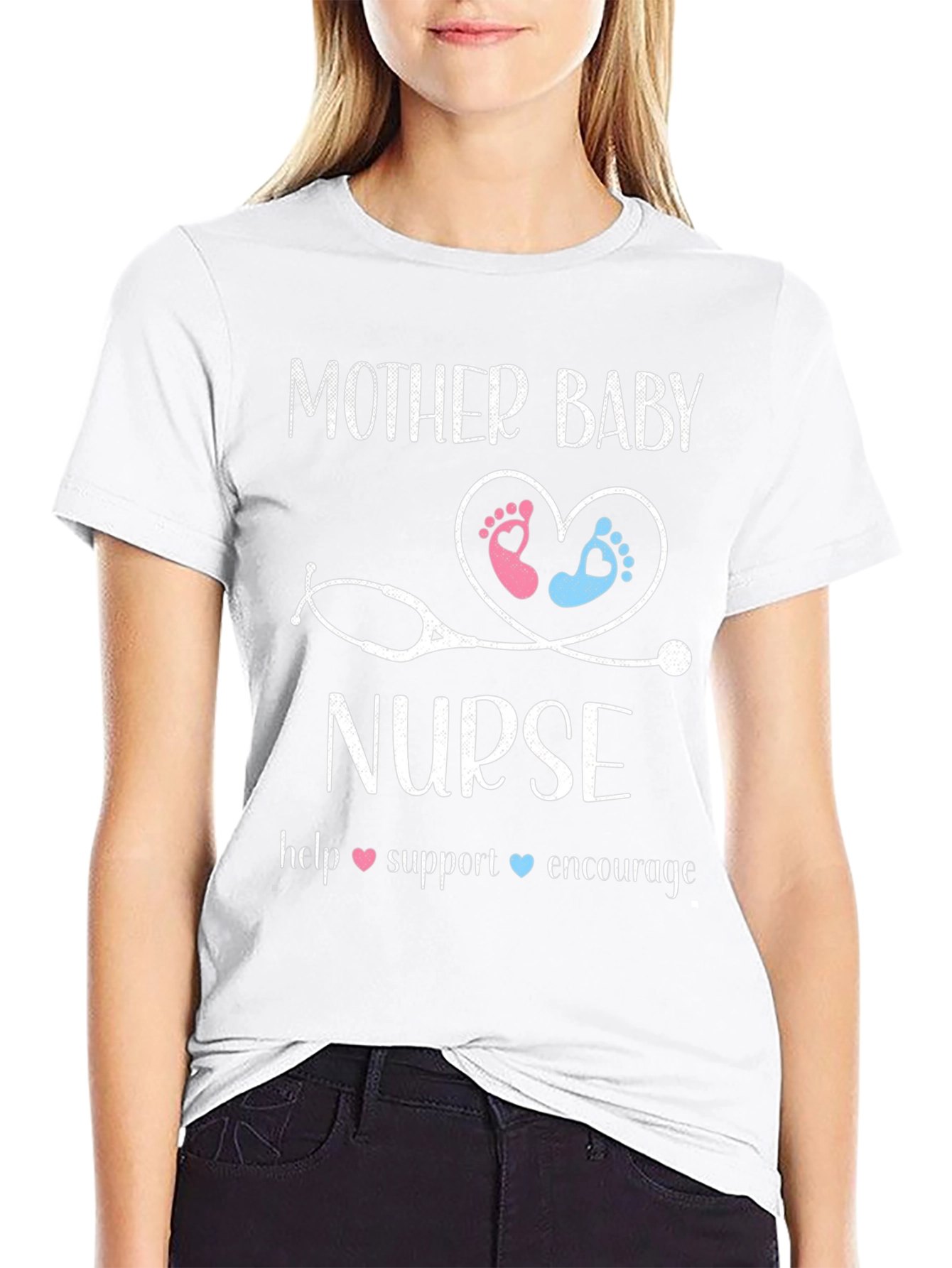 Mother Baby Nurse Graphic T-Shirt