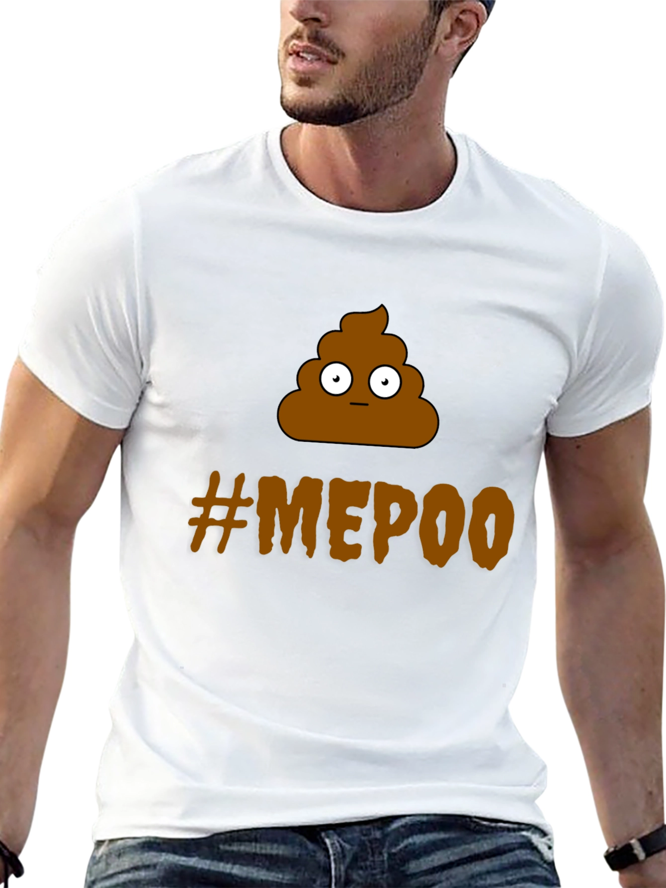 Funny #MEPOO T-Shirt - Poop Emoji Graphic Tee