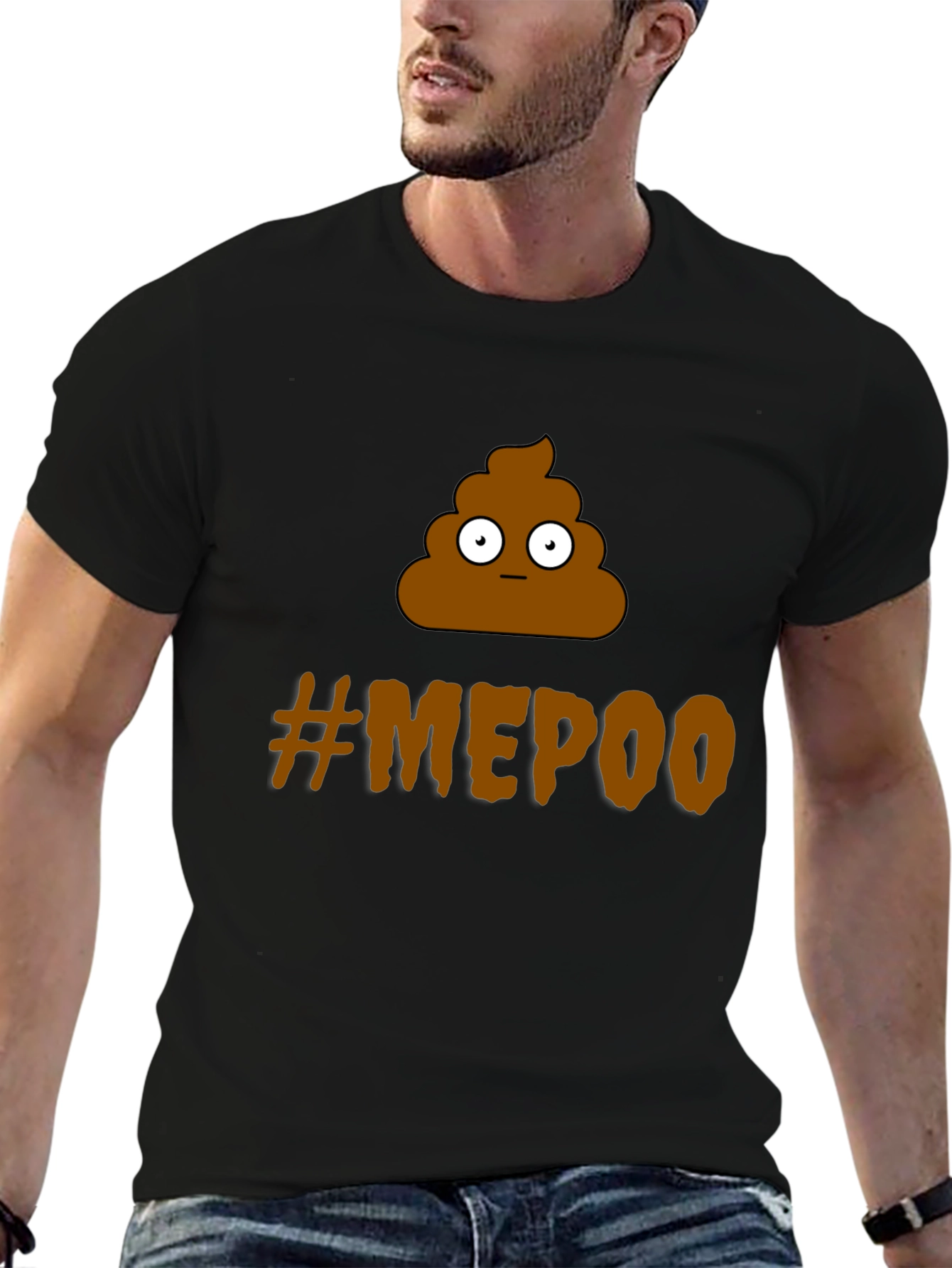 Funny #MEPOO T-Shirt - Poop Emoji Graphic Tee