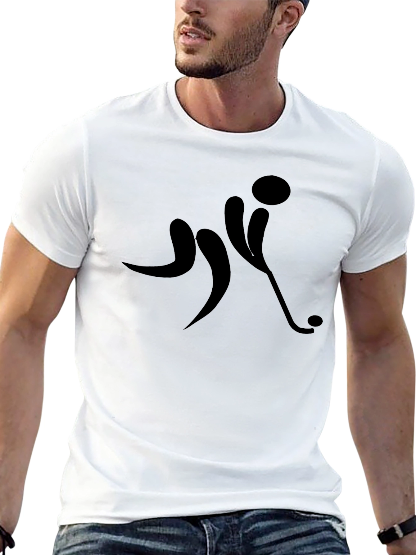 Hockey Player Silhouette T-Shirt