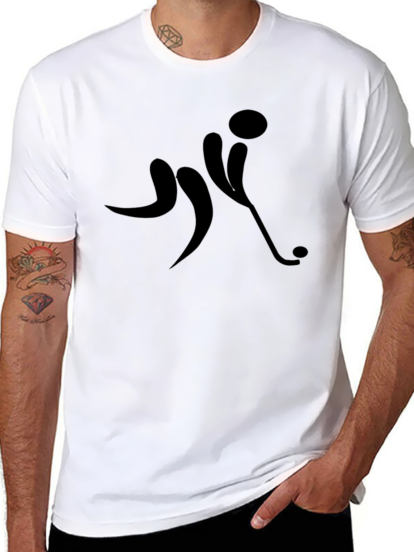 Hockey Player Silhouette T-Shirt