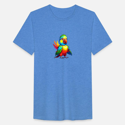 A Cartoonish Parrot in a Playful Pose