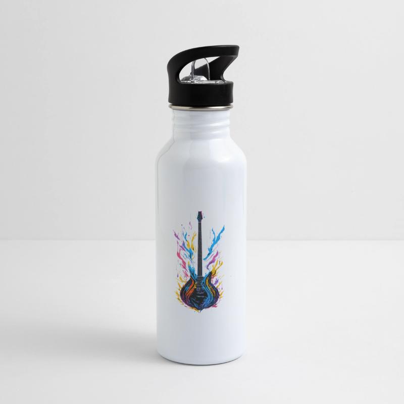 A Colorful Guitar Graffiti style