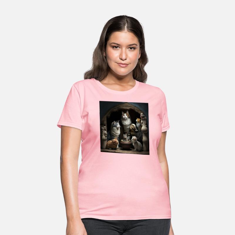 A group of cats sitting next to each other