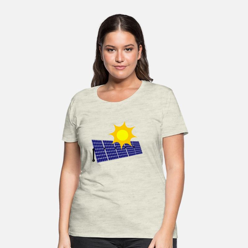 A row of solar panels with Sun for generating