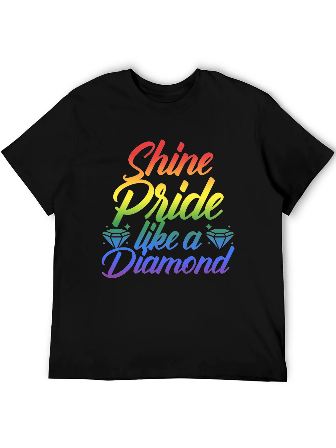 Shine Pride Like a Diamond Rainbow Tee