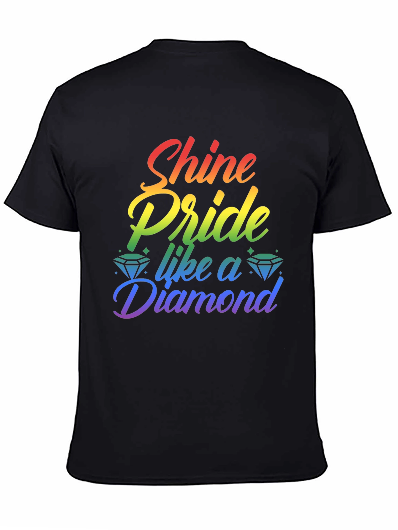Shine Pride Like a Diamond Rainbow Tee