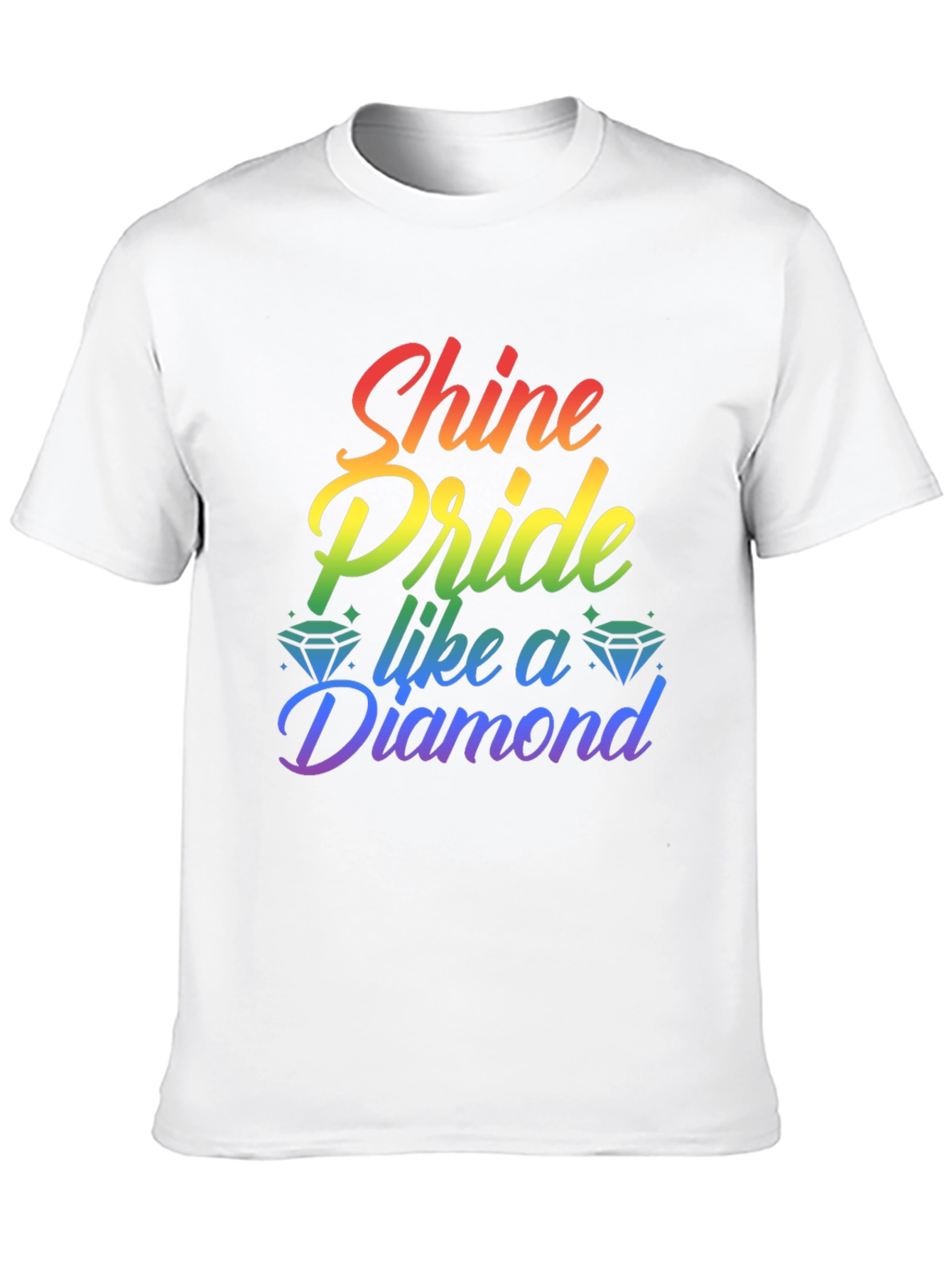 Shine Pride Like a Diamond Rainbow Tee