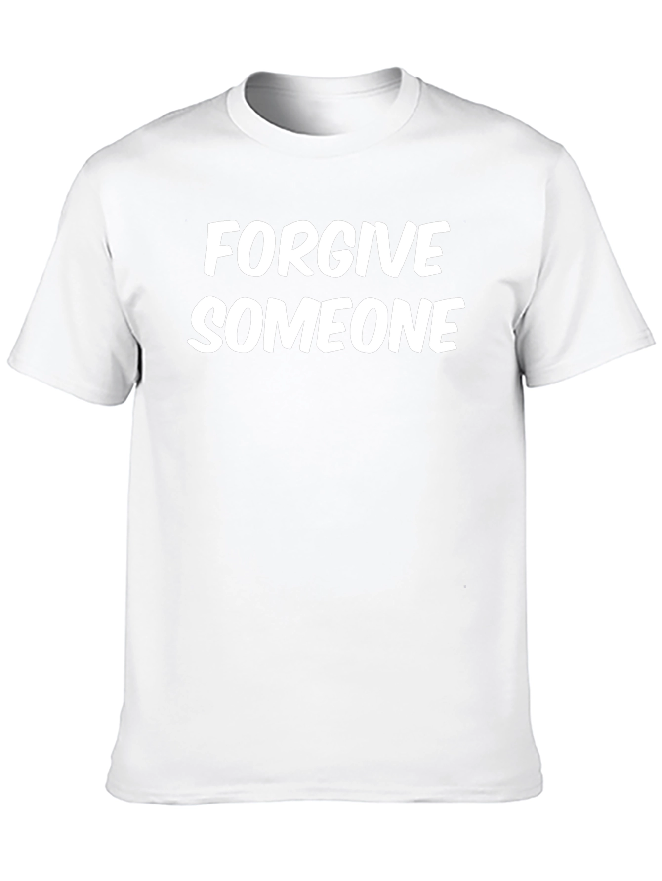 Forgive Someone Graphic Tee - Black Cotton T-Shirt