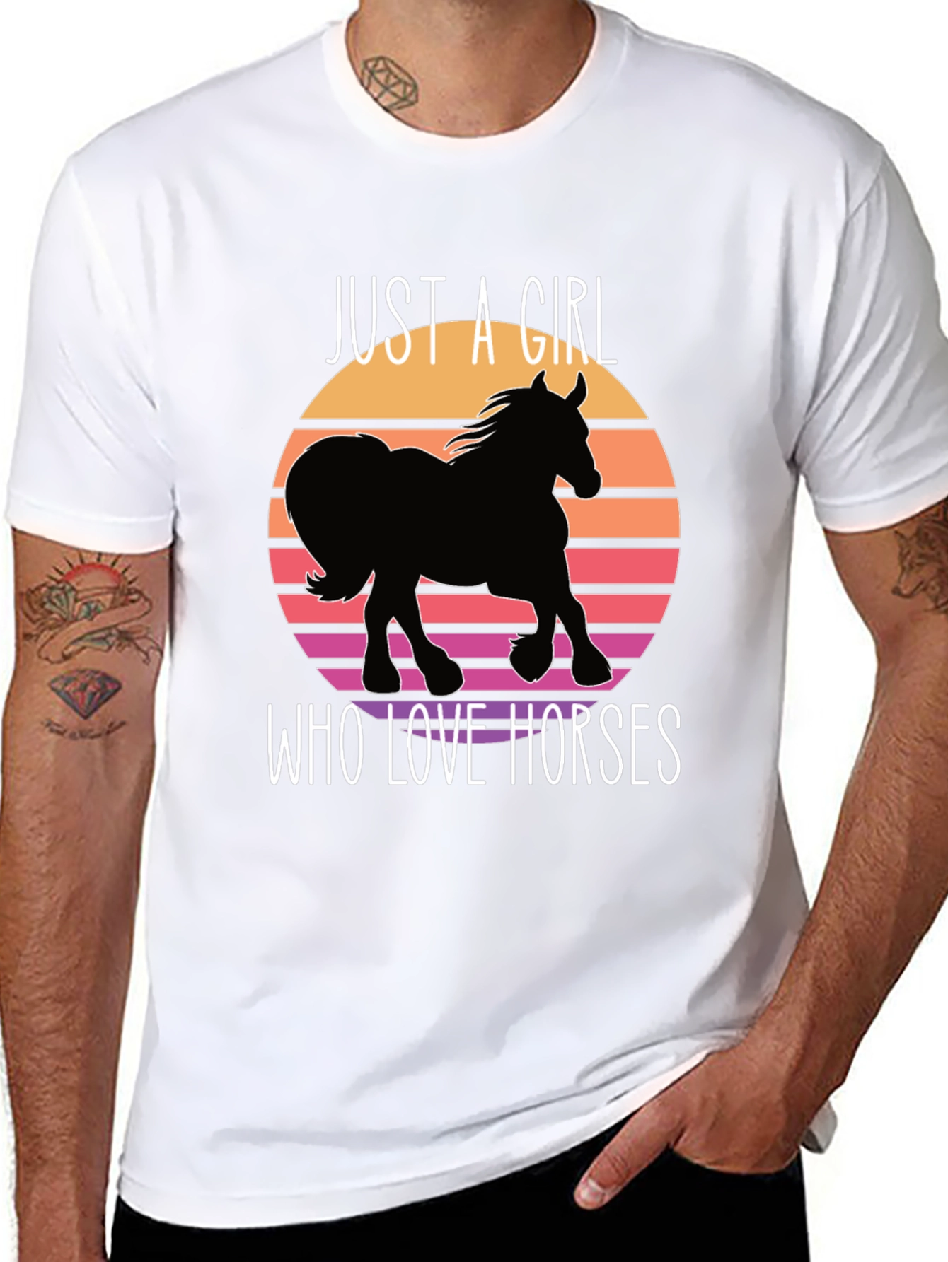 Just a Girl Who Loves Horses T-Shirt