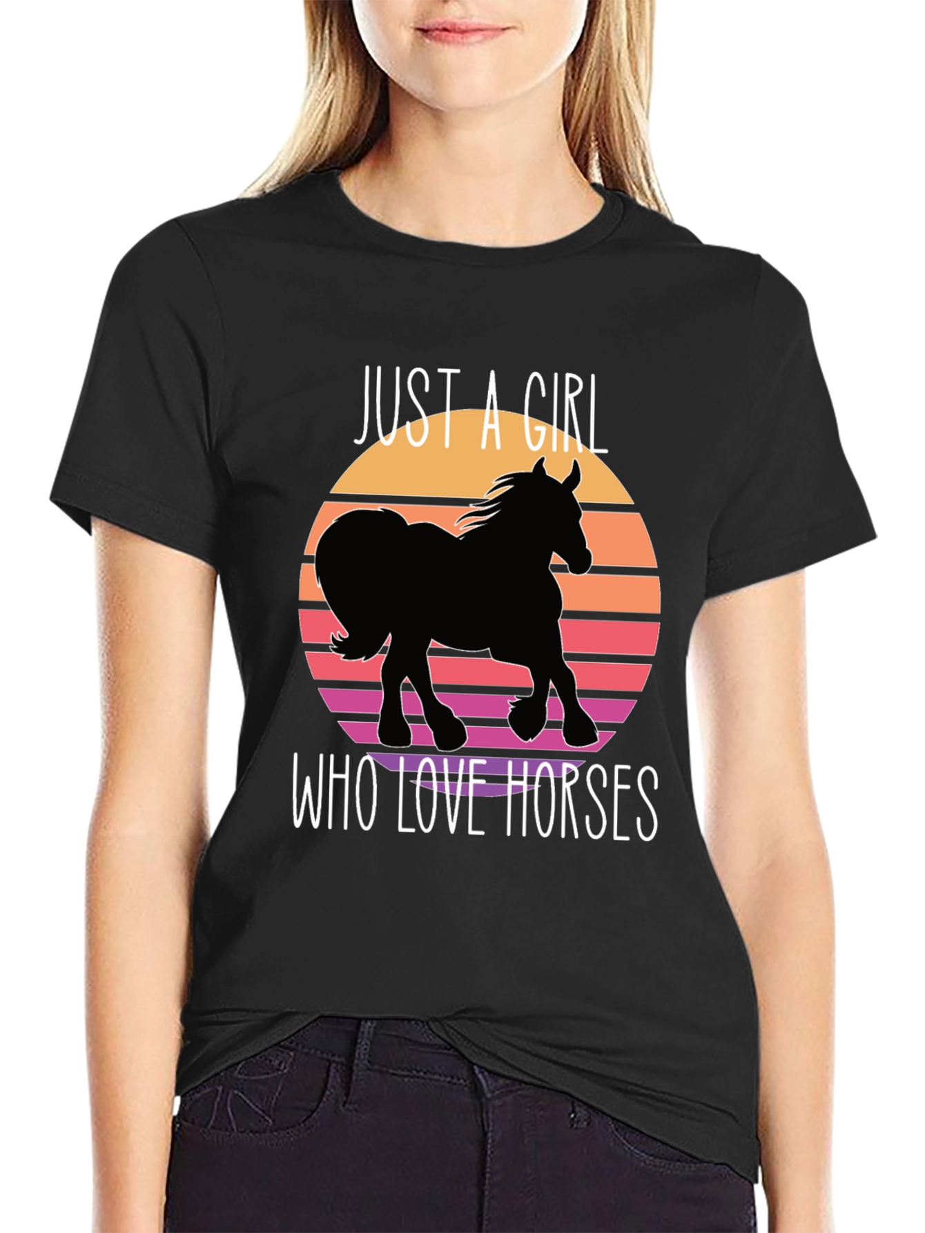 Just a Girl Who Loves Horses T-Shirt