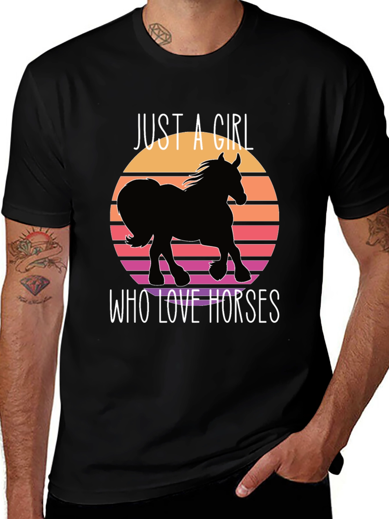 Just a Girl Who Loves Horses T-Shirt