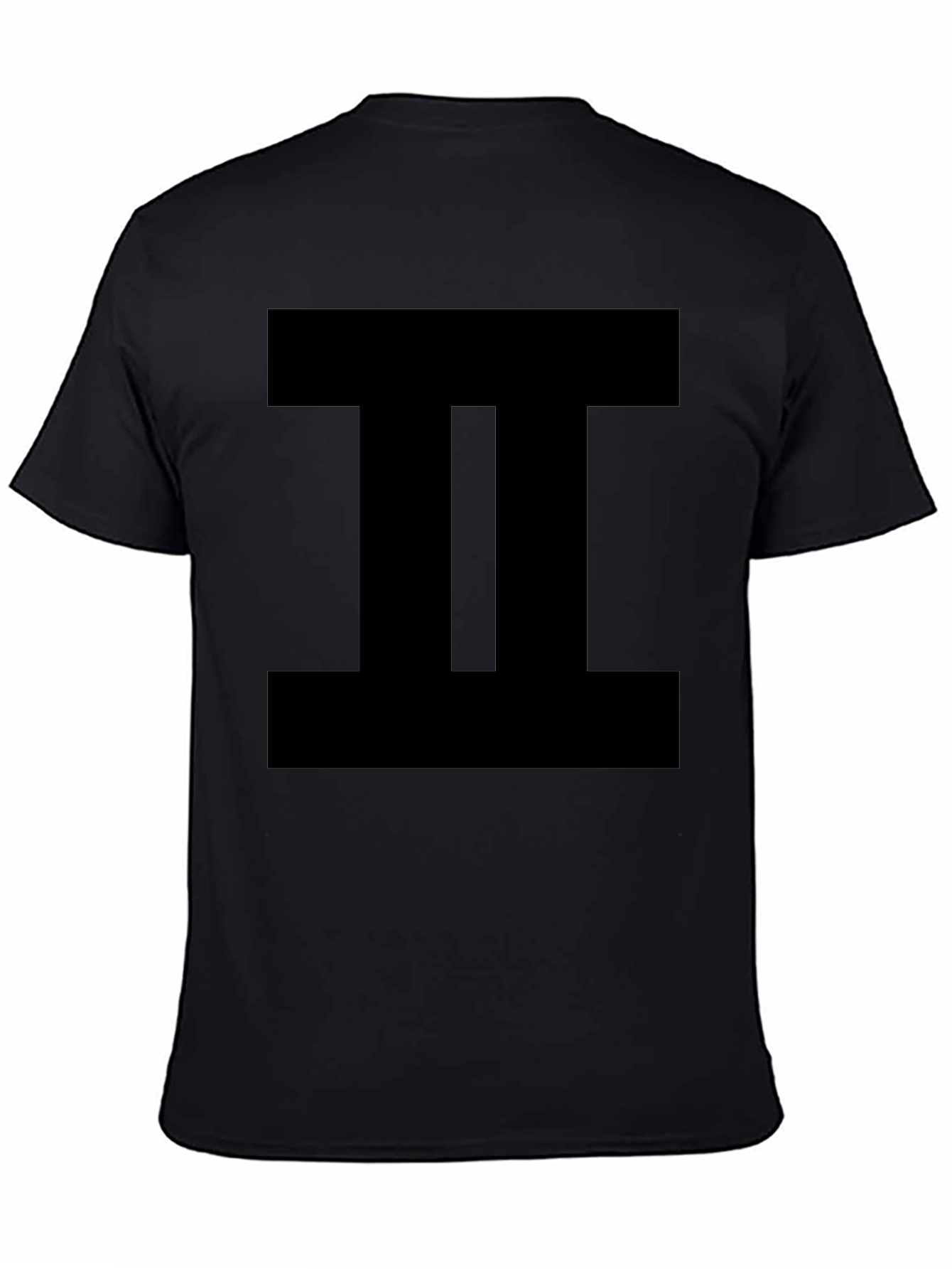 Bold Graphic Tee - Striking Gemini Symbol Shirt