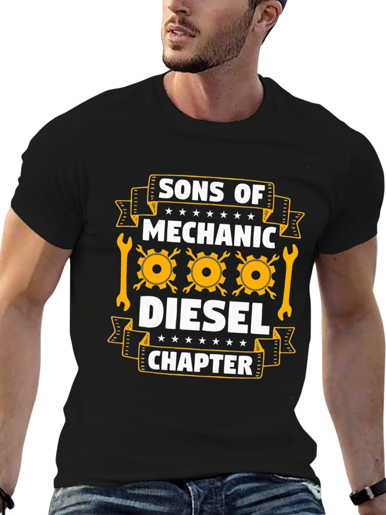 Sons of Mechanic Diesel Chapter Black T-Shirt