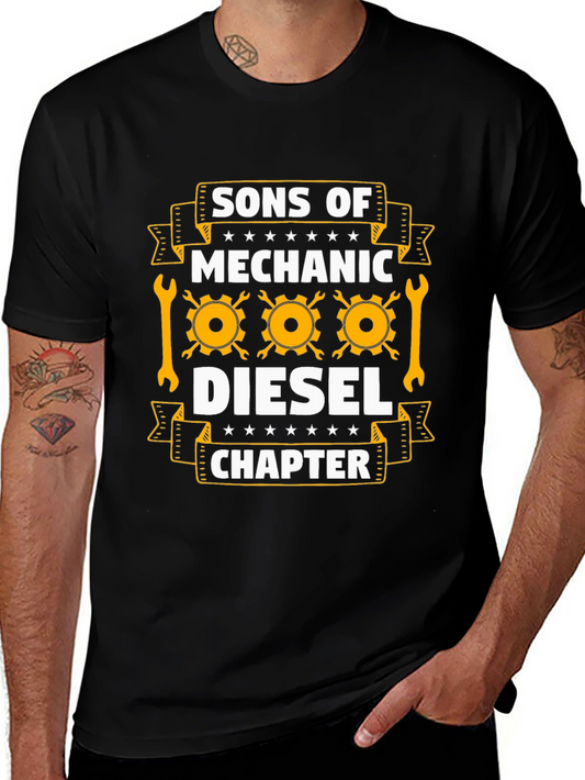 Sons of Mechanic Diesel Chapter Black T-Shirt