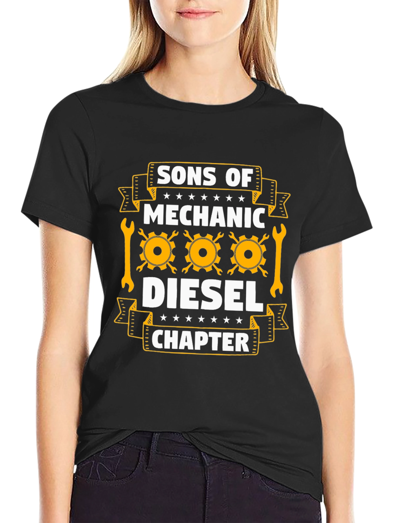 Sons of Mechanic Diesel Chapter Black T-Shirt