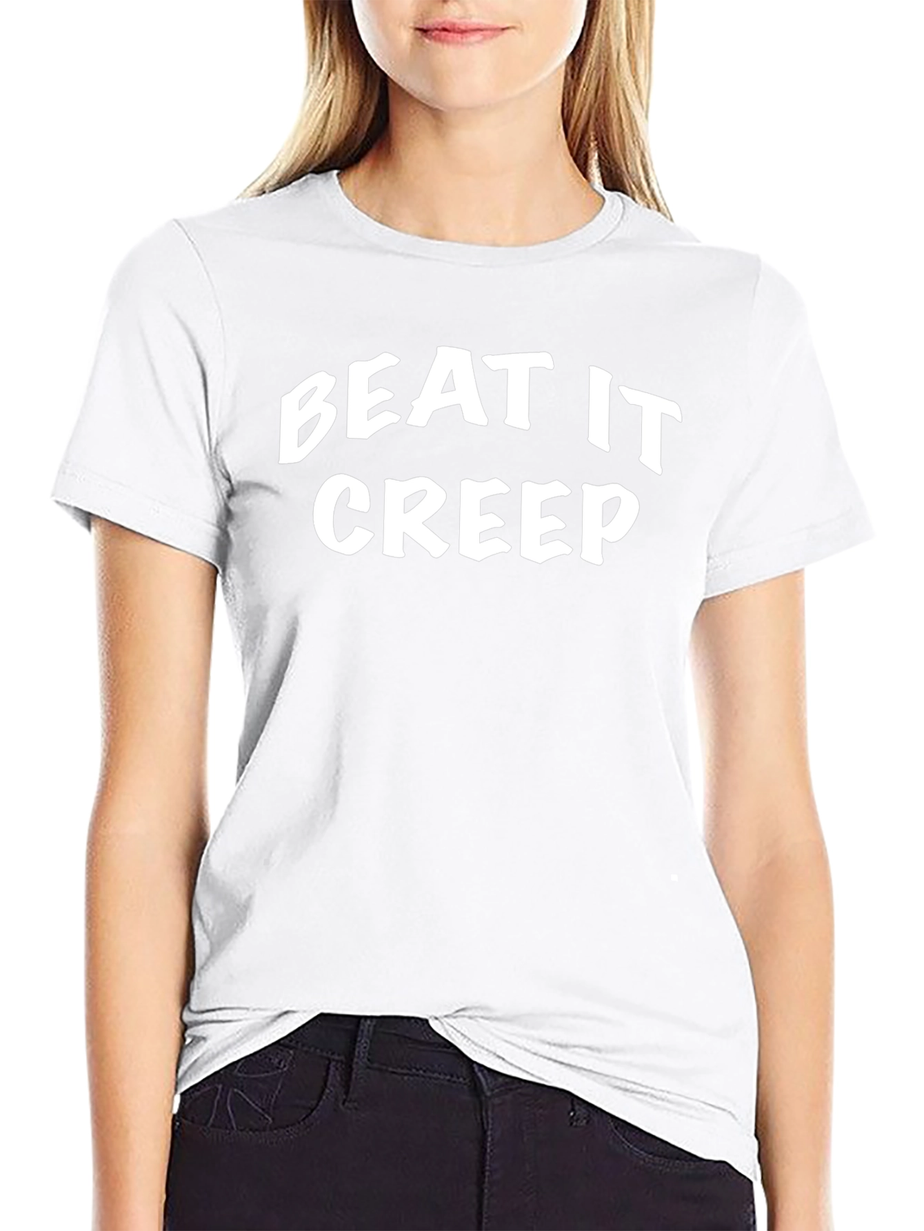 Beat It Creep Graphic Black T-Shirt