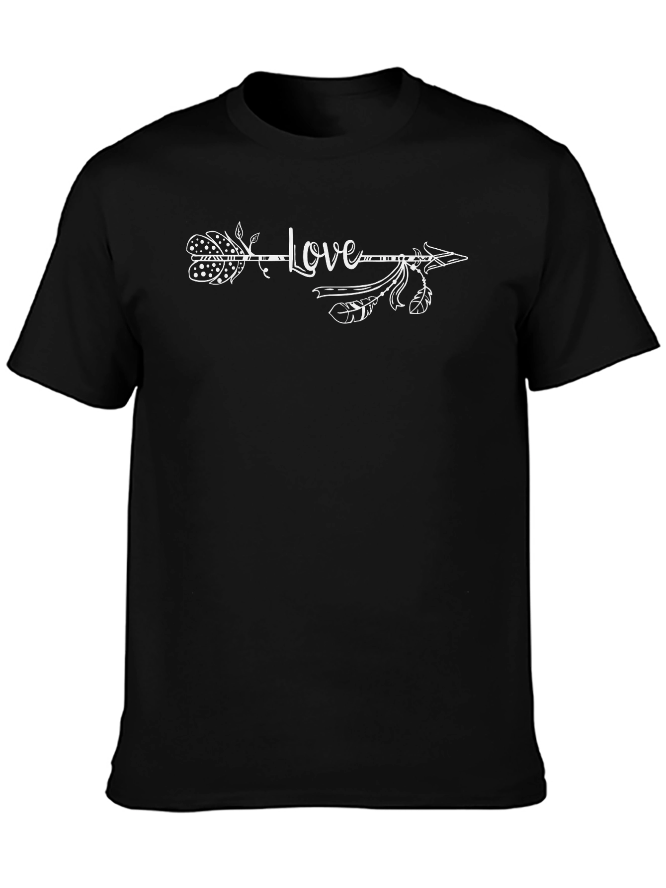 Love Arrow Graphic Tee - Black