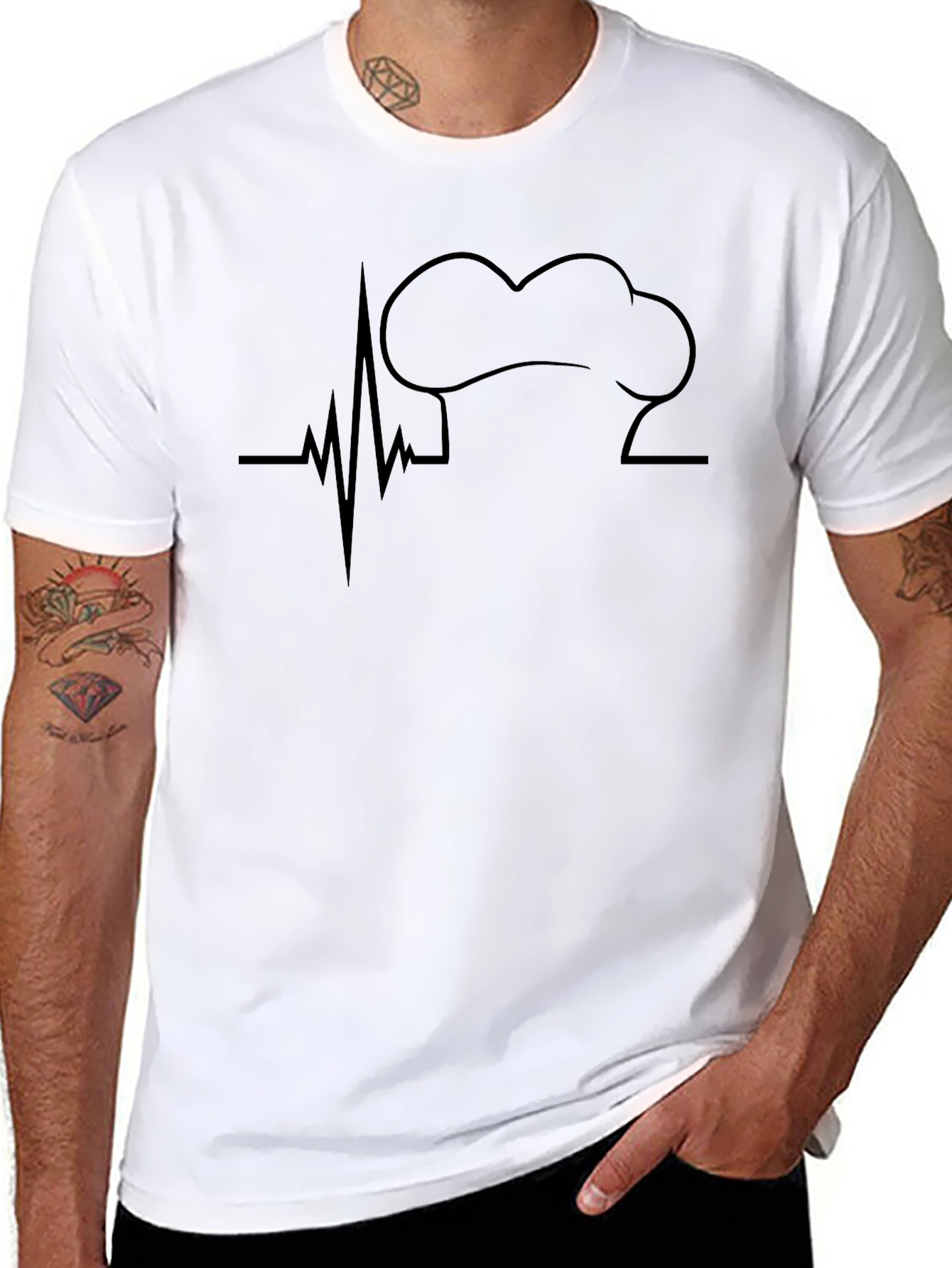 Chefs Heartbeat Graphic Tee - Cook Passion