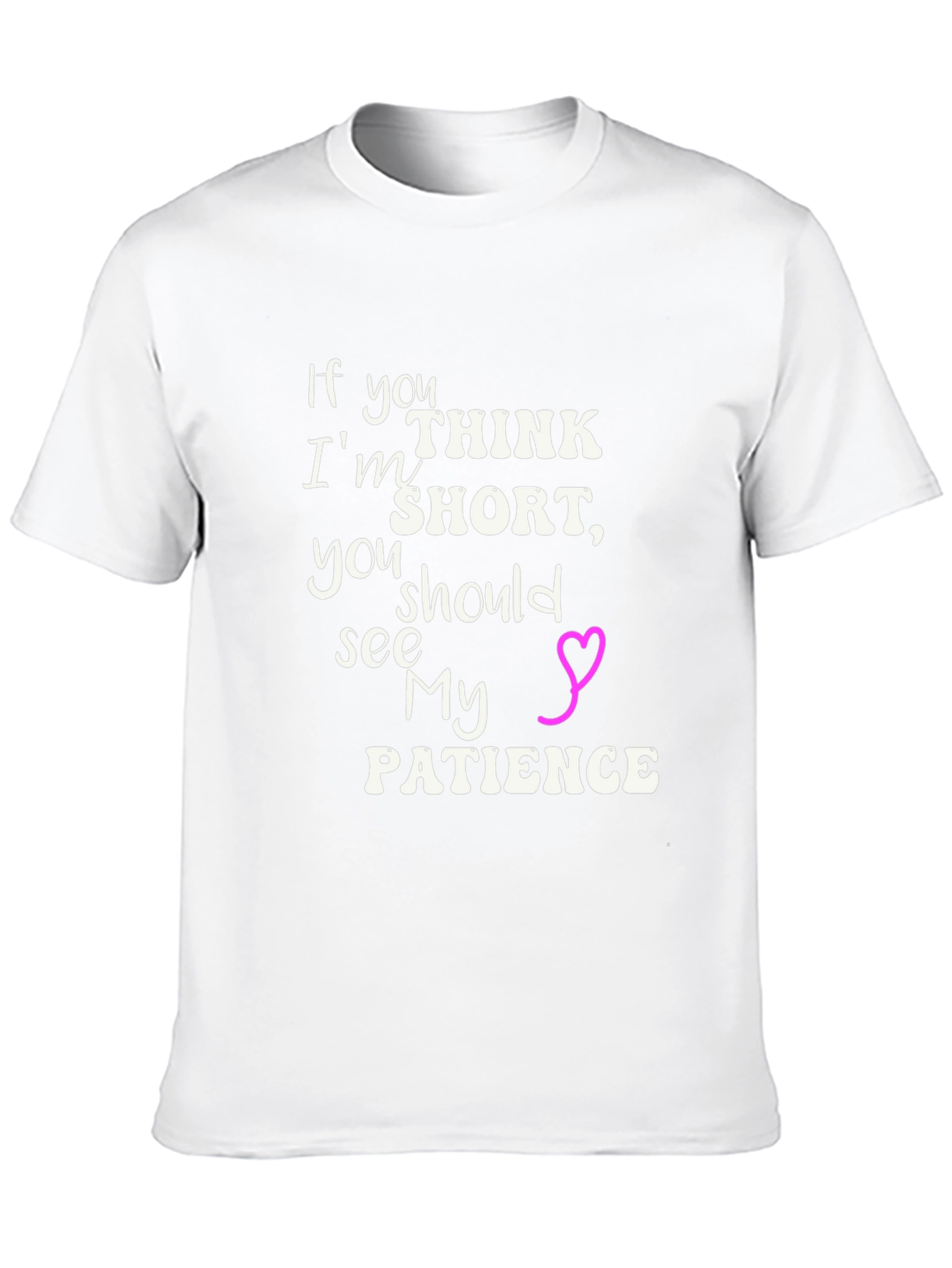 Humorous Short Patience Graphic Tee