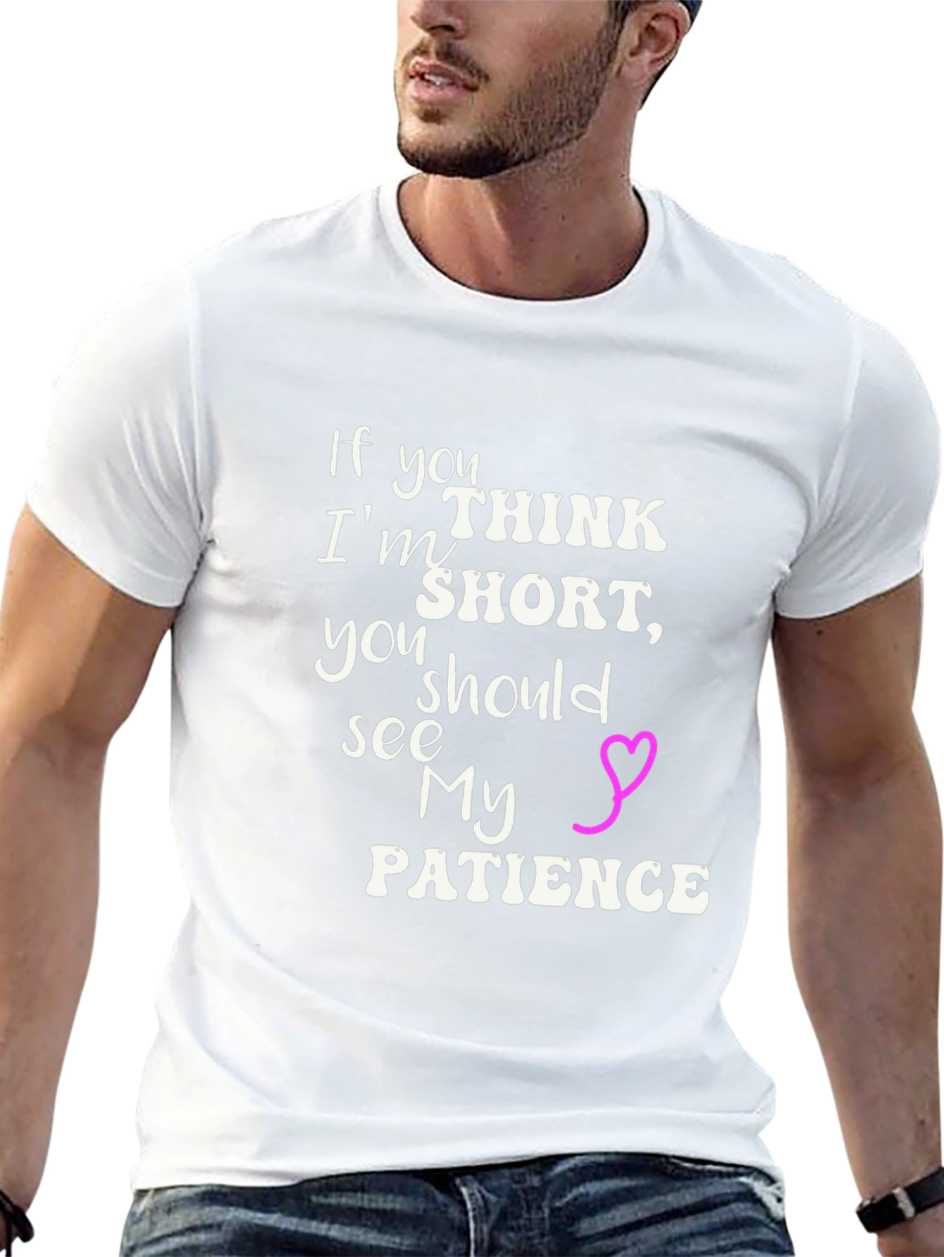 Humorous Short Patience Graphic Tee