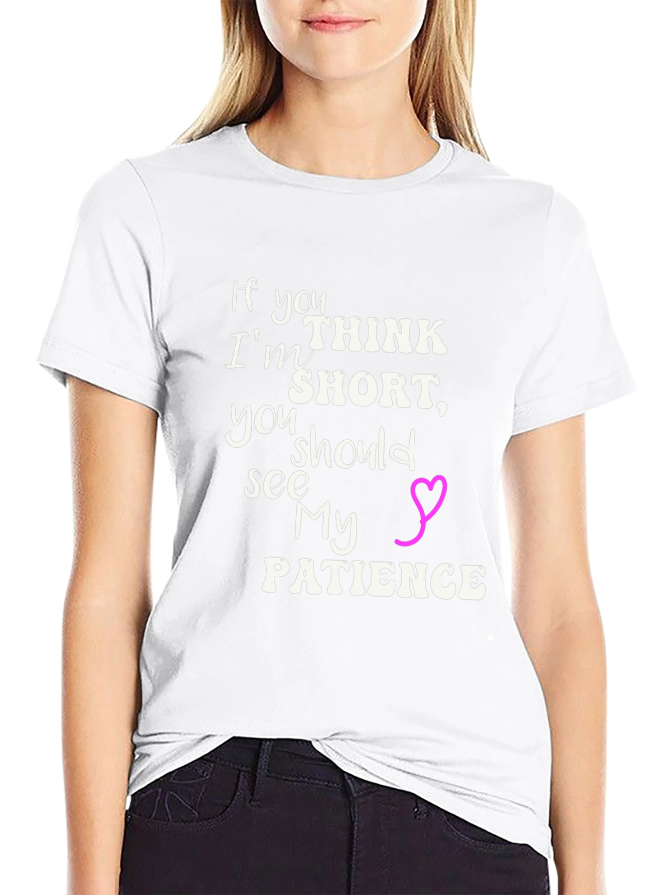 Humorous Short Patience Graphic Tee