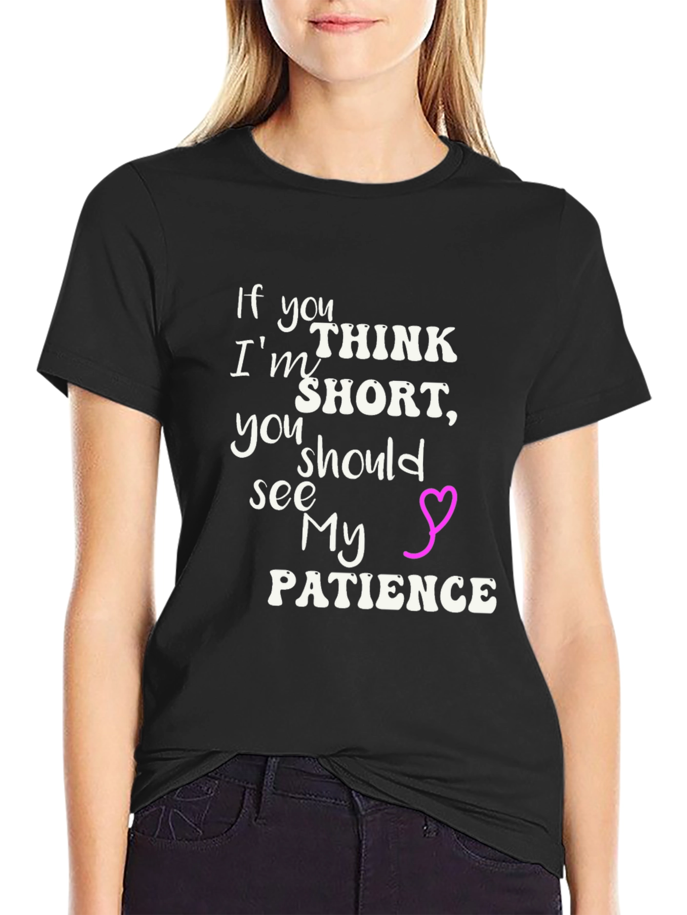 Humorous Short Patience Graphic Tee
