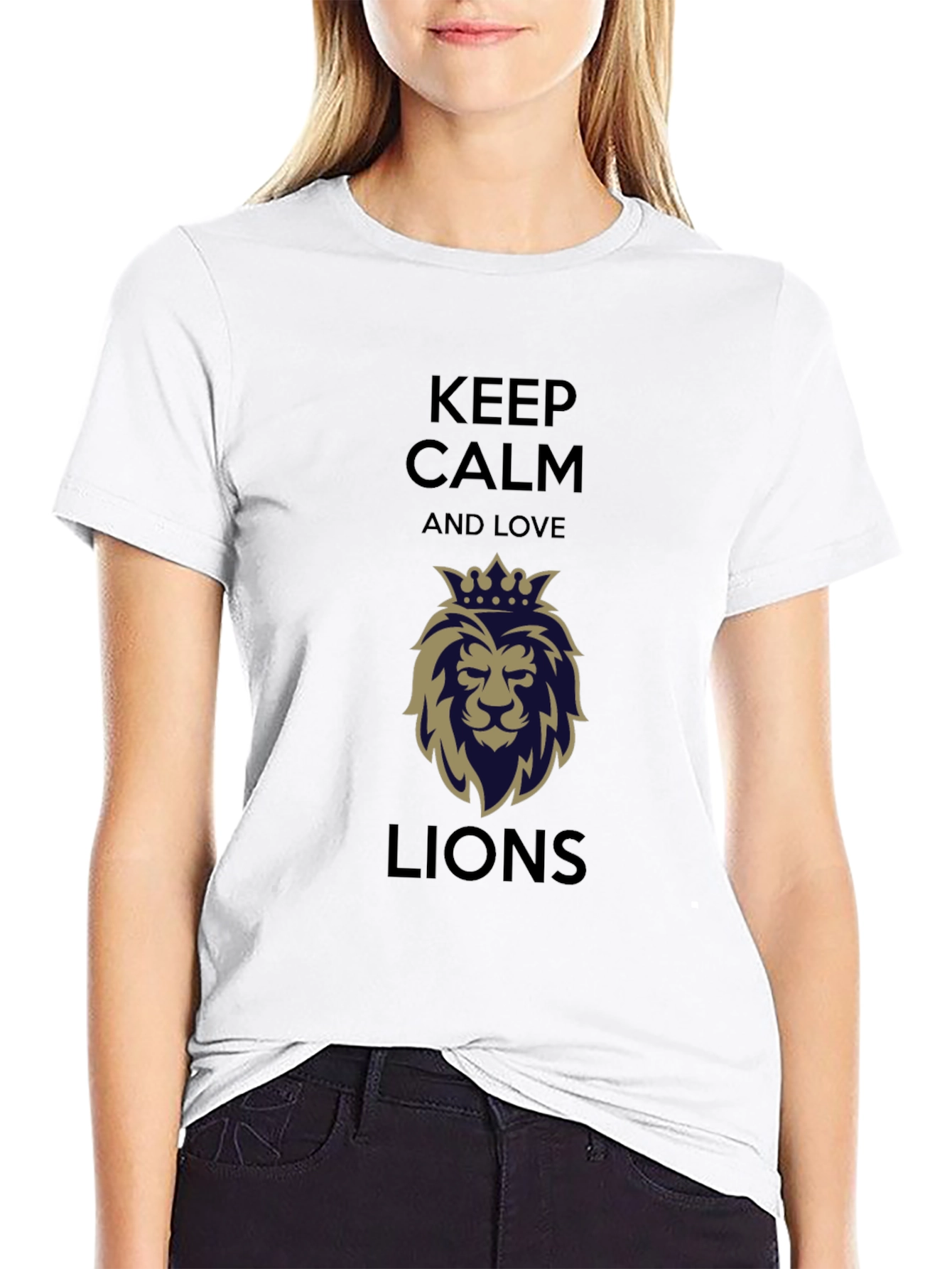 Keep Calm and Love Lions Graphic Tee