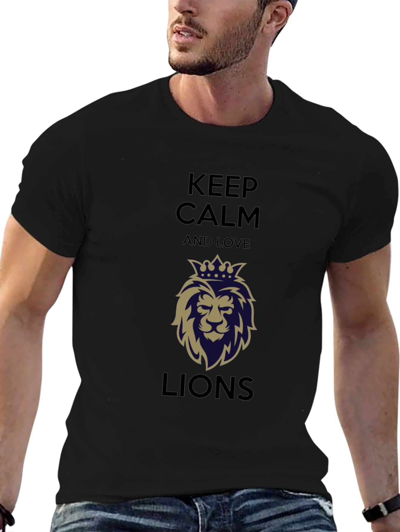Keep Calm and Love Lions Graphic Tee