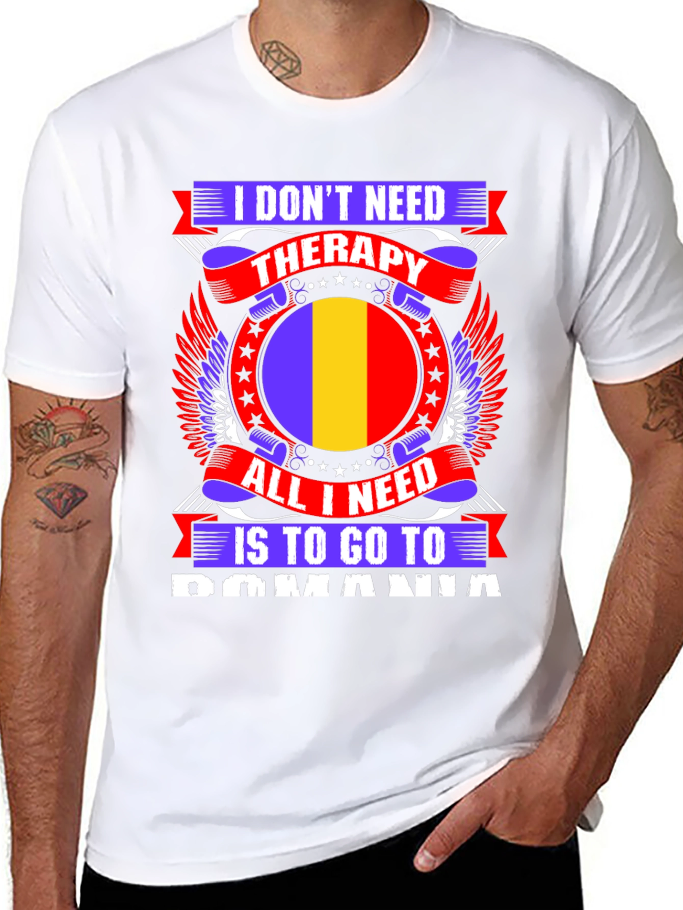 Romania Therapy Graphic Tee
