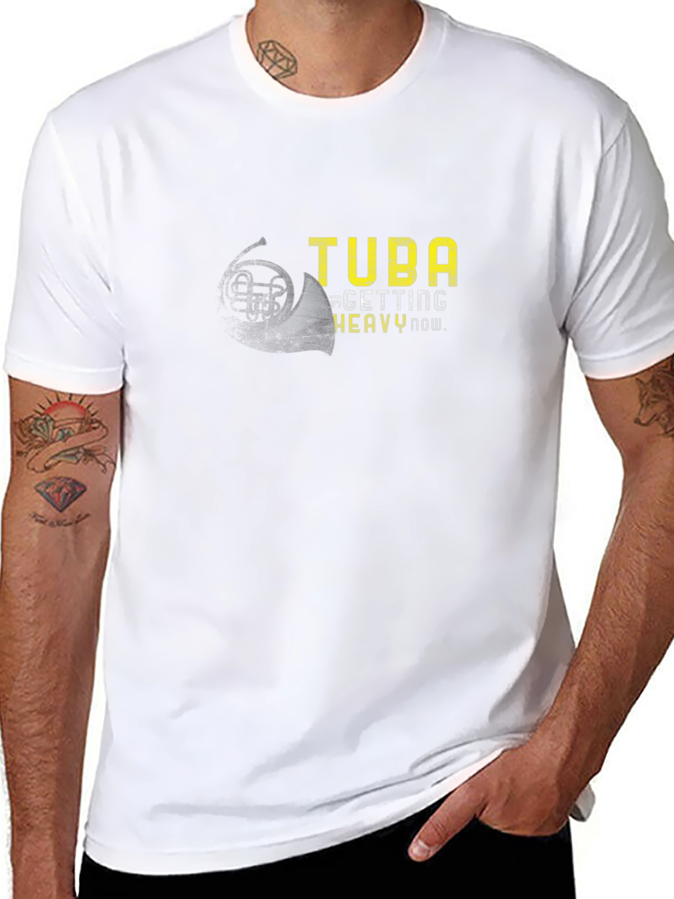 Tuba Getting Heavy Now Funny Musician T-Shirt