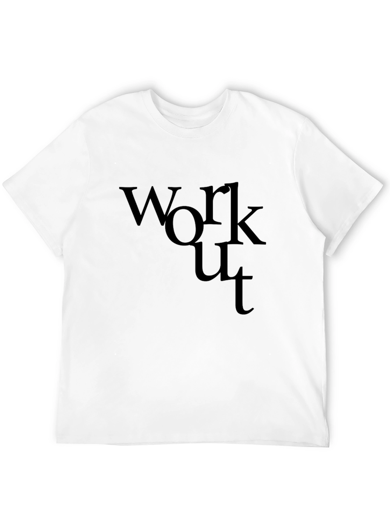 Workout T-Shirt - Black Graphic Tee