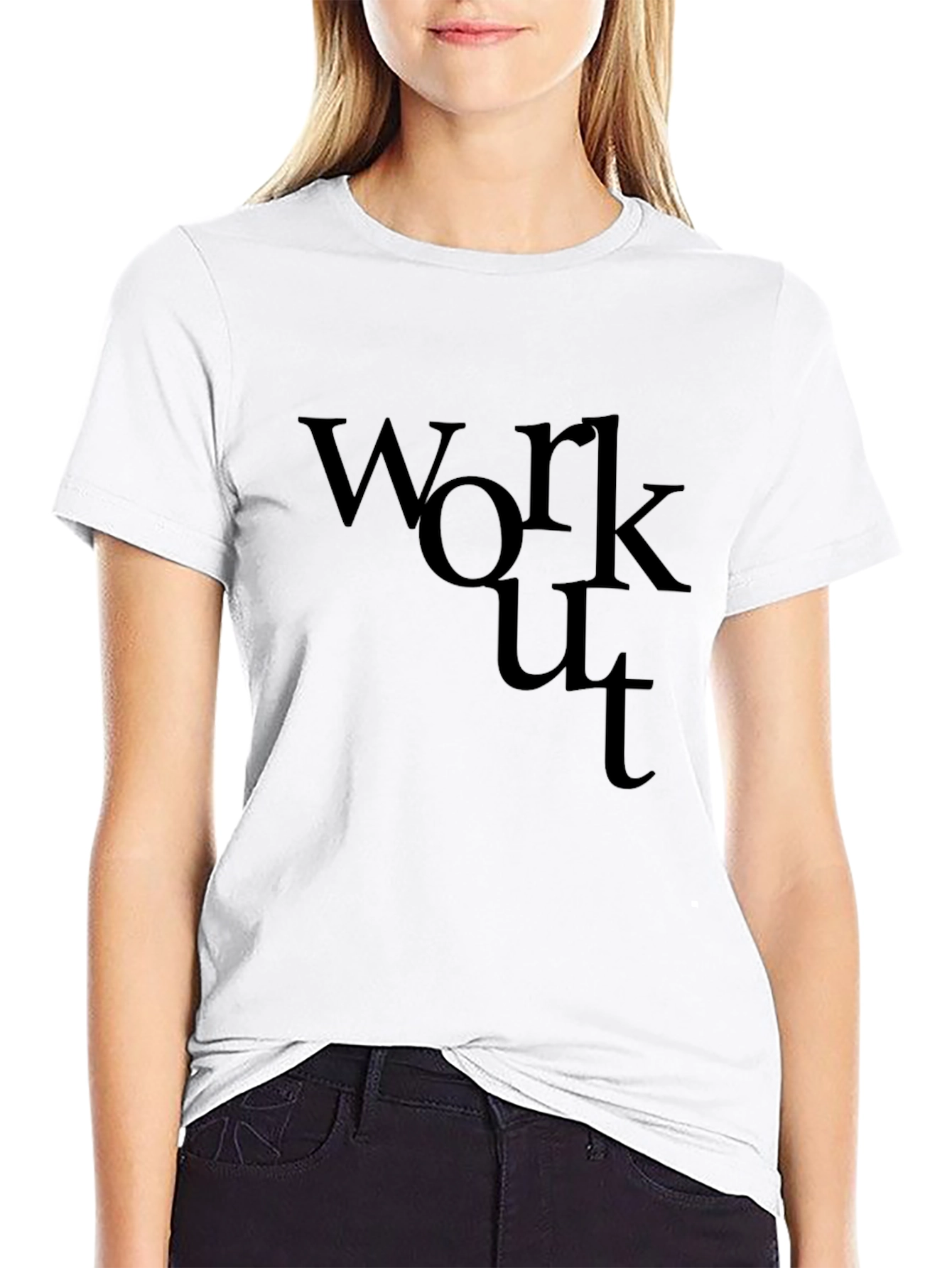 Workout T-Shirt - Black Graphic Tee