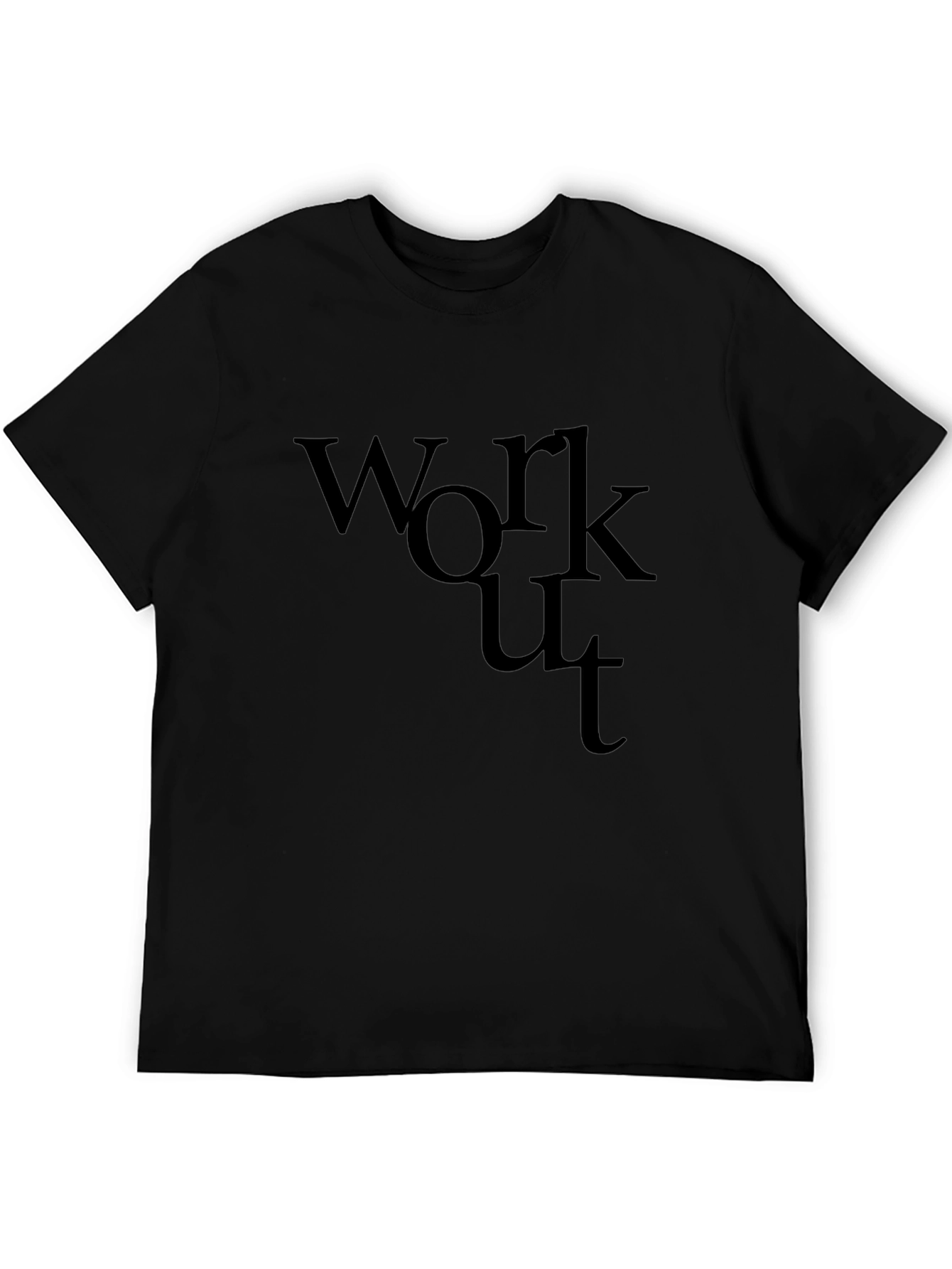 Workout T-Shirt - Black Graphic Tee