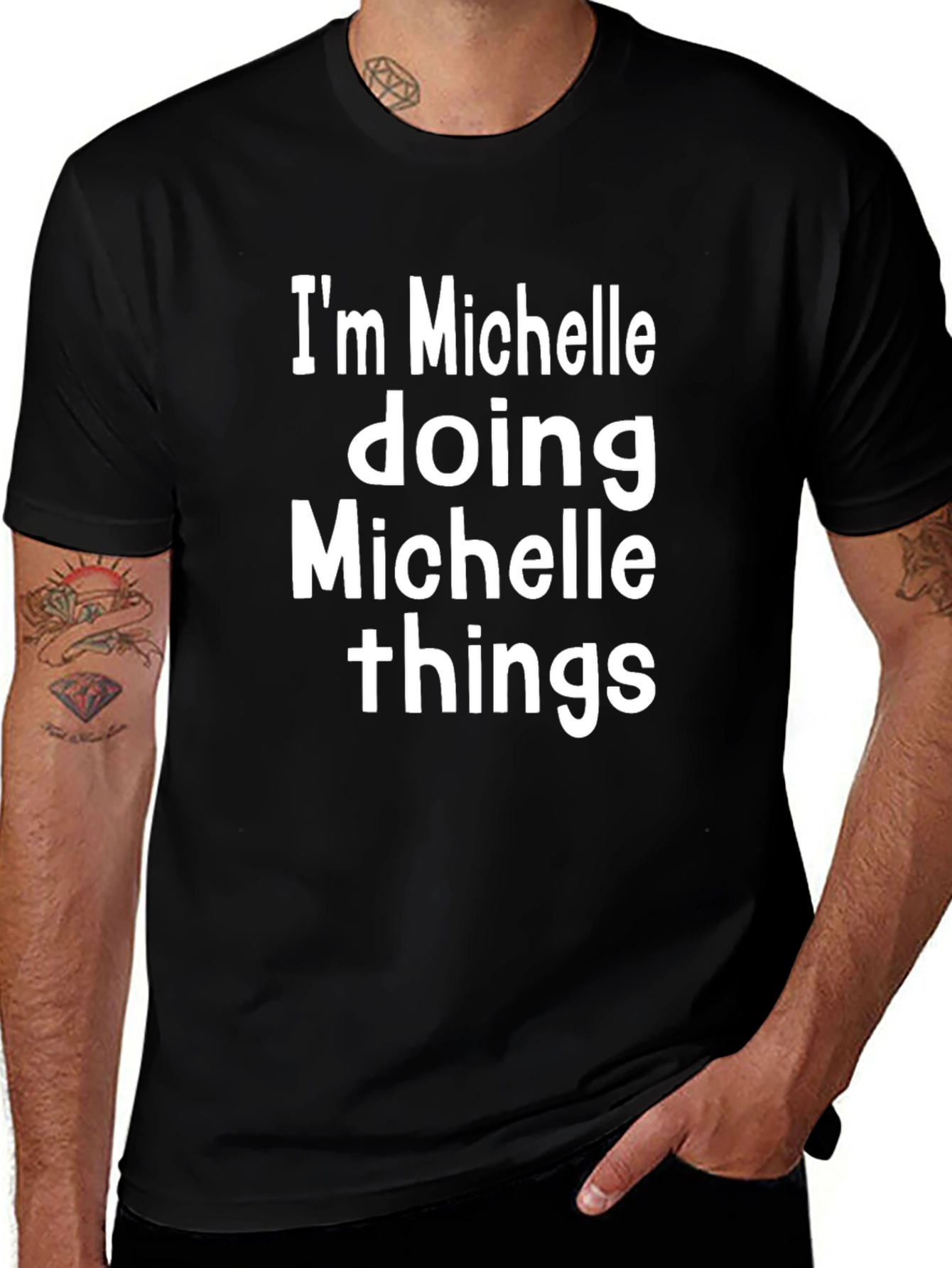 Michelle Doing Things T-Shirt - Black