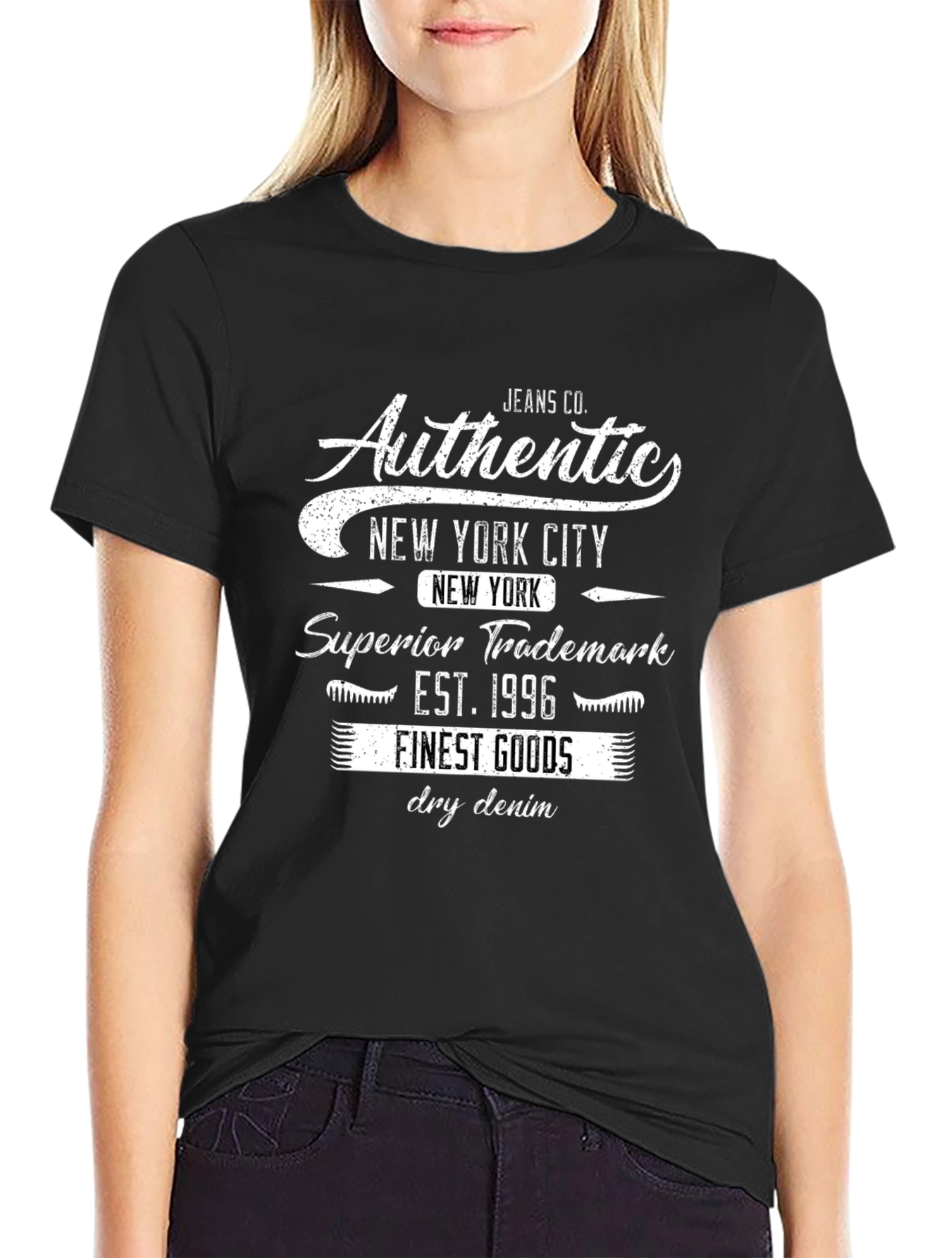 Authentic New York City Black Graphic Tee
