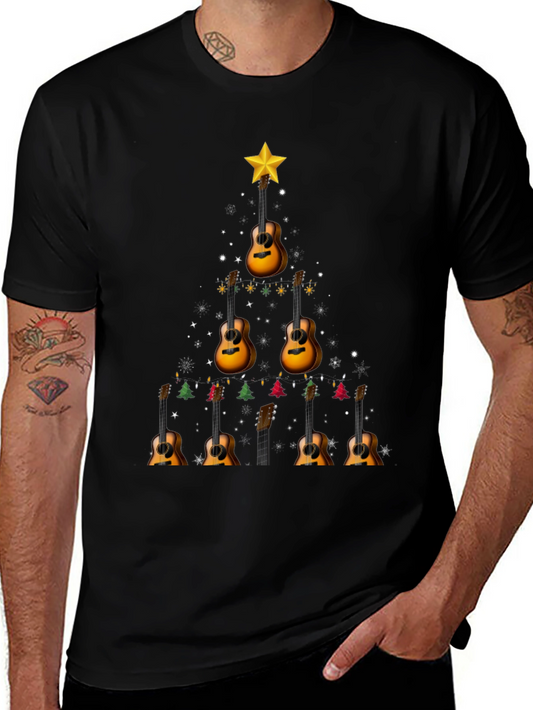 Guitar Christmas Tree T-Shirt