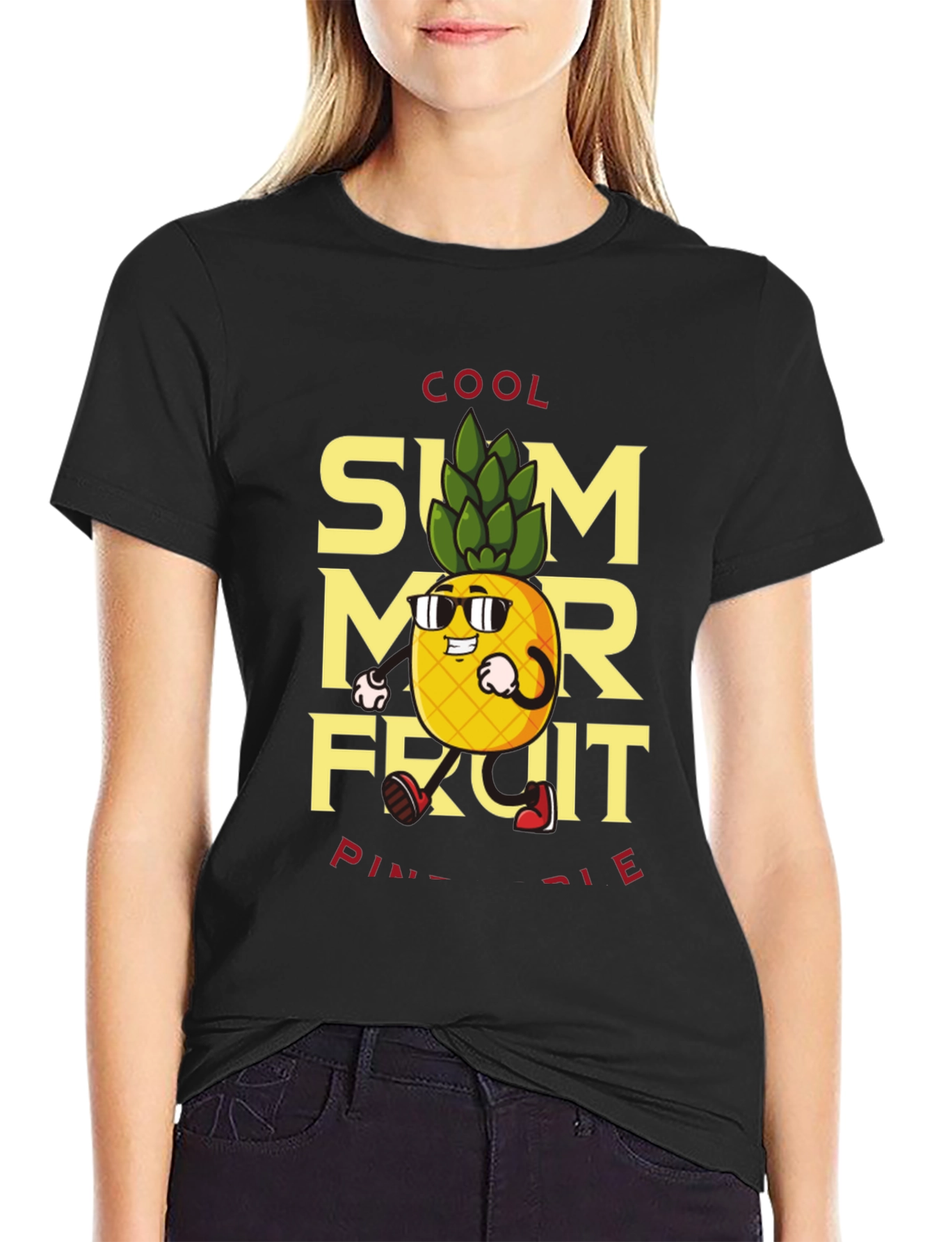 Cool Summer Fruit Pineapple Graphic Tee