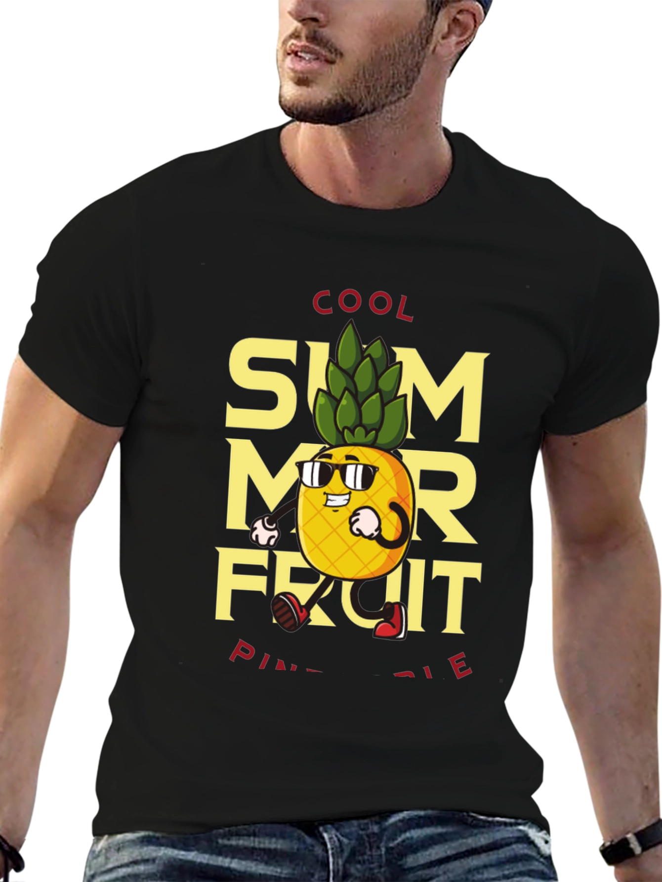 Cool Summer Fruit Pineapple Graphic Tee