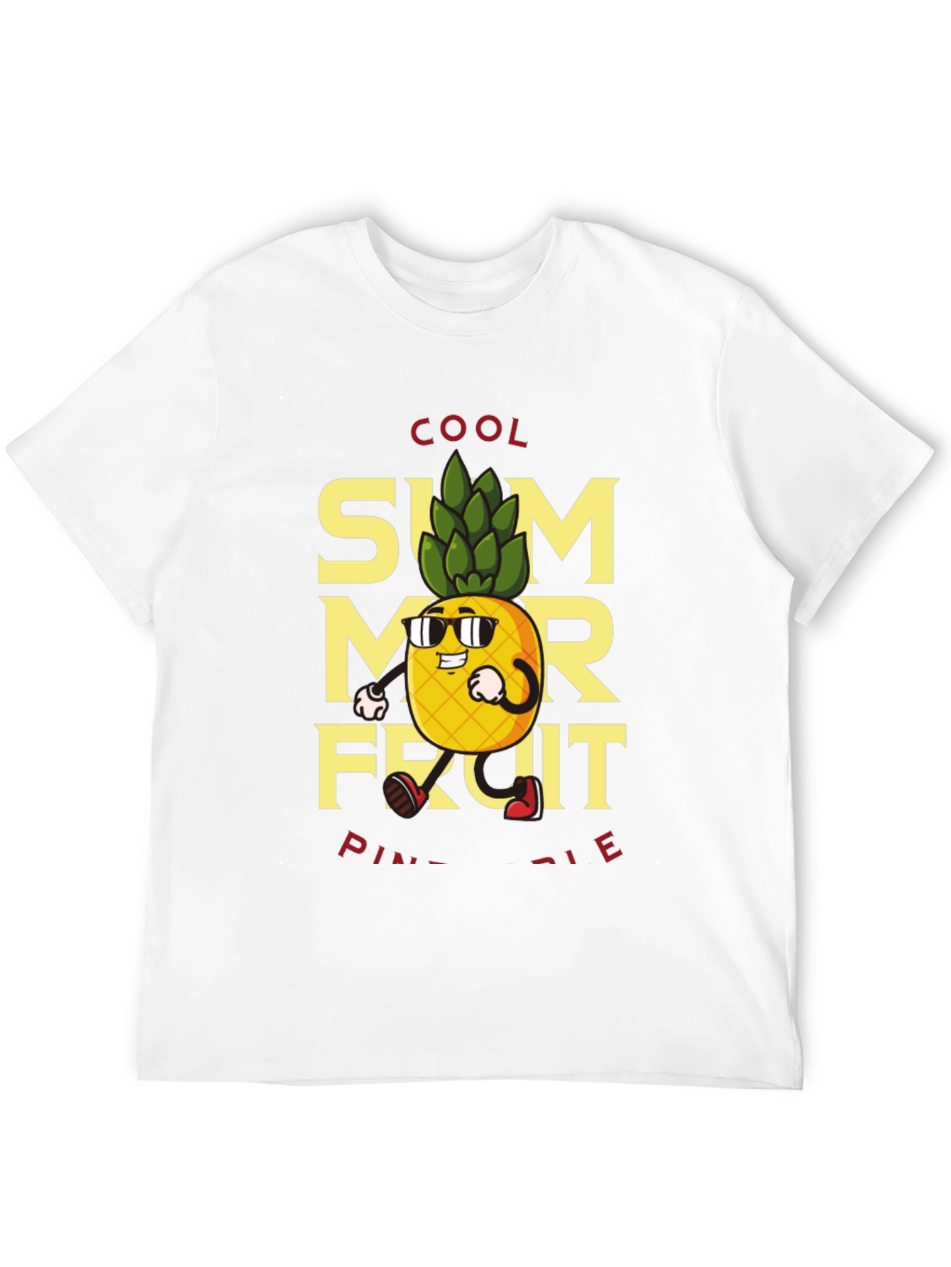 Cool Summer Fruit Pineapple Graphic Tee