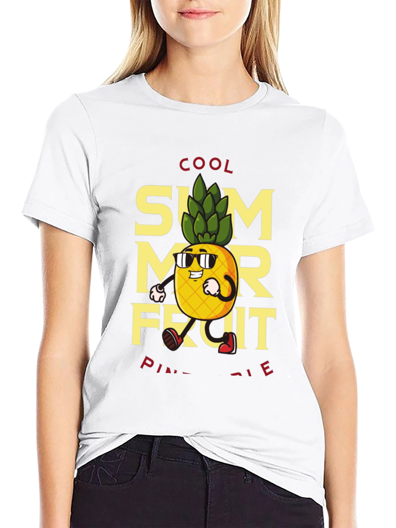 Cool Summer Fruit Pineapple Graphic Tee